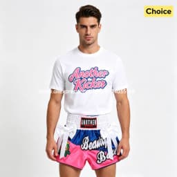 Muay Thai Shorts Pink Thai Boxing Shorts Men Women Children MMA Sparring Training Clothing Bow Wrestling Fight Kickboxing Pants