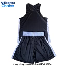 Women Sanda Boxing Uniform Set Sleeveless Tank Top with Skirt‑Style Shorts Martial Arts Training Outfit for Kickboxing Sparring