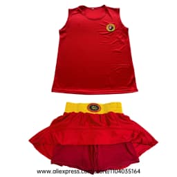 Women Sanda Boxing Uniform Set Sleeveless Tank Top with Skirt‑Style Shorts Martial Arts Training Outfit for Kickboxing Sparring