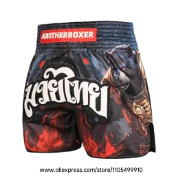 Muay Thai Boxing Shorts Men Women Youth Forest Tree Print Kickboxing Shorts Satin Fight Shorts for Gym Training MMA Sparring