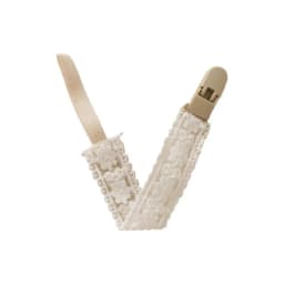 Vintage Lace Pacifier Clip for Baby Soft Anti-Drop Soother Strap with Secure Clip Newborn Teething Toy Leash Baby Shower Gift