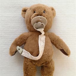 Vintage Lace Pacifier Clip for Baby Soft Anti-Drop Soother Strap with Secure Clip Newborn Teething Toy Leash Baby Shower Gift