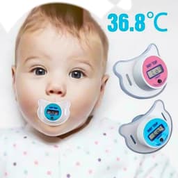 Baby Pacifier Thermometer Infant and Child Oral Temperature Measurement Oral Pacifier Electronic Thermometer Soothing