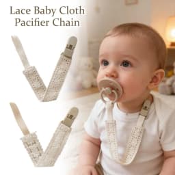 Baby Pacifier Clip Floral Pattern Plastic Holder Dummy Clip Soother Strap Children Accessory