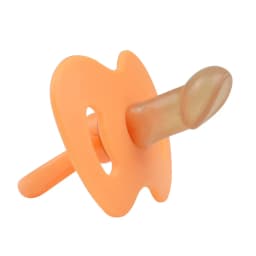Baby Soothers Two-color Round Head Flat Head Day and Night Bites Food-grade Liquid Silicone Baby Pacifier