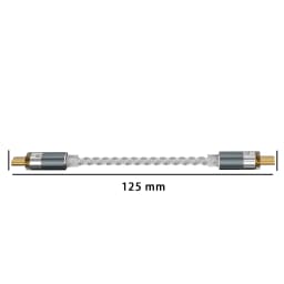 SIWRE OT1 USB-C To USB-C Audio Cable For Dongle DAC Portable Headphone Amp Silver-Plated Single Crystal Copper Type-c OTG Cables