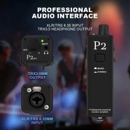 P2 Portable In-Ear Monitor Amplifier, Headphone Amp Na May XLR At TRS Input, 3.5mm Output