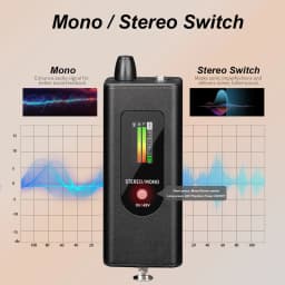 EM1 Professional Headphone Amplifier with 48V Phantom Power, OTG Connection, TFT Display, Channel Switching, and Low-Noise M