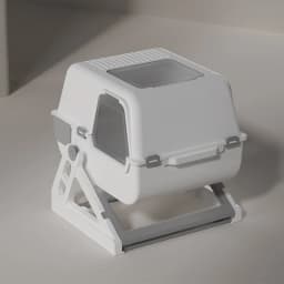 Household Semi-automatic Cat Litter Box Closed Oversized Anti-splash Toilet Free of Shoveling Feces Special Pet Toilet