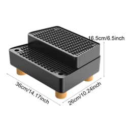 Cat Litter Step Ramp Leakproof Footboard Double Layer Non Slip Removable Pad for Cat Condo and Litter Box for Cats