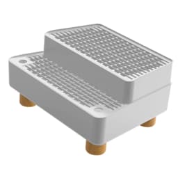 Cat Litter Step Ramp Leakproof Footboard Double Layer Non Slip Removable Pad for Cat Condo and Litter Box for Cats