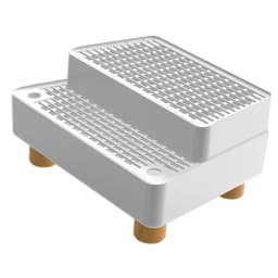 Cat Litter Step Ramp Leakproof Footboard Double Layer Non Slip Removable Pad for Cat Condo and Litter Box for Cats