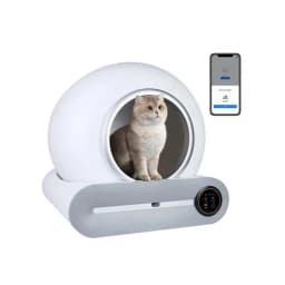 Booteely 65L Automatic Smart Cat Litter Box Self Cleaning Fully Enclosed Cat Litter Box Pet Toilet Litter Tray English Versions