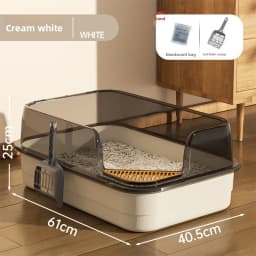 Cat Litter Box Oversized Splash-proof Plastic Cat Litter Box Large Take-out Pet Cat Toilet Pet Supplies