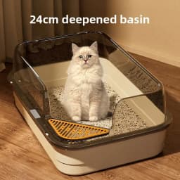 Cat Litter Box Oversized Splash-proof Plastic Cat Litter Box Large Take-out Pet Cat Toilet Pet Supplies