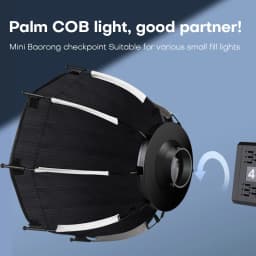 30cm Parabolic Softbox Mini Bowens Mount Quick mount and release for studio shooting continuous lighting flash matches ZU60/ZU80