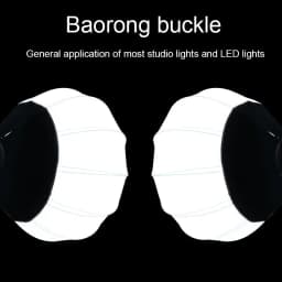 Bowens Mount Softbox Ball Sphere Diffuser for Studio Flash Monolight Continuous Lighting Photo Video Live Streaming