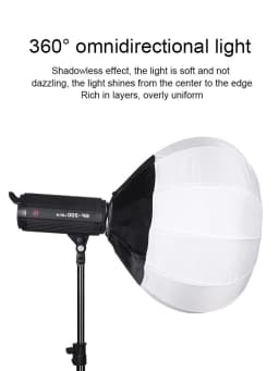 Bowens Mount Softbox Ball Sphere Diffuser for Studio Flash Monolight Continuous Lighting Photo Video Live Streaming Accessories