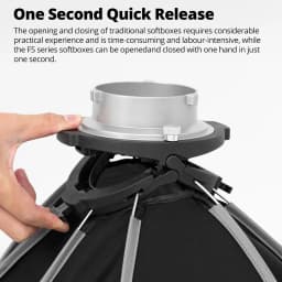 Ambitful FS Series FS40cm 60cm 80cm Quick-Setup Octagon Softbox Bowens Mount for Godox Aputure Sokani Studio LED Video Light