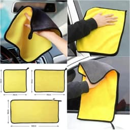 1/4pcs Thicken Microfiber Motorcycle Car Cleaning Towels Soft Drying Cloth Car Washing Towels Double Layer Clean Rags Detailing