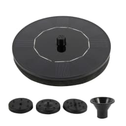 Solar Fountain Pump Floating Solar Panel Bird Baths Water Fountain with 4 Nozzles For Garden Outdoor Water Pool Pond Decor