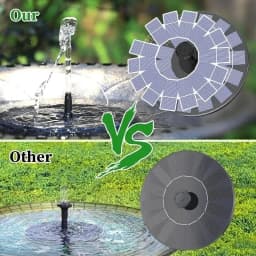 Solar Outdoor Fountain, Water Pump for Bird Baths, Garden Ponds, Pools, Fish Tanks & Aquariums
