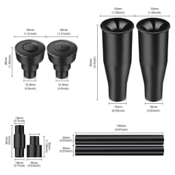 8/9PCS Fountain Pond Nozzles Solar Fountain Water Feature Pond Pump Accessories Fountain Nozzles Replacement Part Set for Garden