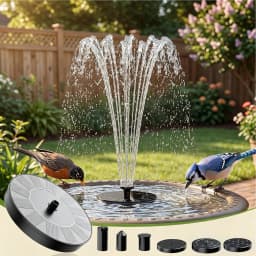 13/16/18cm Solar-powered bird bath fountain pump Floating Solar Water Fountain Pool Pond Waterfall Fountain Floating Water Pump