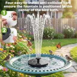 13/16/18cm Solar-powered bird bath fountain pump Floating Solar Water Fountain Pool Pond Waterfall Fountain Floating Water Pump