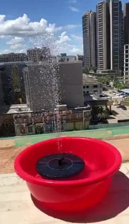 Mini Solar Water Fountain Pool Pond Waterfall Fountain Garden Decoration Outdoor Bird Bath Solar Powered Fountain Floating Water