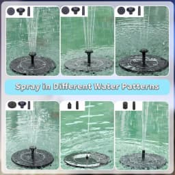 Solar Bird Bath Fountain the Garden Fountains Waterpump Floating Water Pump Solar-powered Outdoor Baths Birdbath Gardens Basin