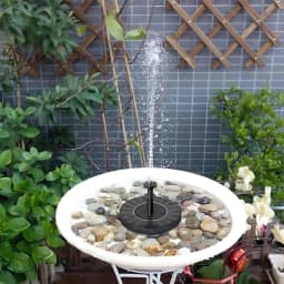 Solar Bird Bath Fountain the Garden Fountains Waterpump Floating Water Pump Solar-powered Outdoor Baths Birdbath Gardens Basin