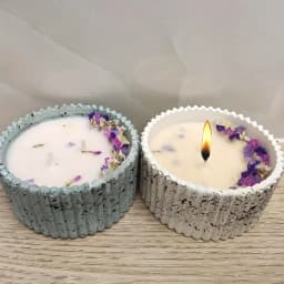 Multi-functional round striped silicone mold for candle jars, storage boxes, pencil holders and vases