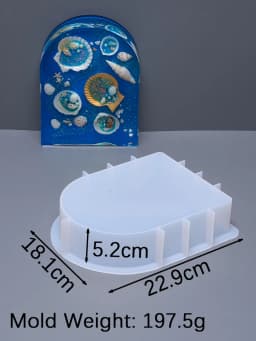 S/M/L Arch Ornament Silicone Mold DIY Handmade 3D Arch Book Files Crystal Dripping Glue UV Epoxy Resin Mold home Decor Supplies