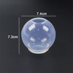 1PC 20-100mm Ball Shape Silicone Mold 3D Planet Ball Epoxy Resin Mould for DIY Crafts Home Decoration Tools