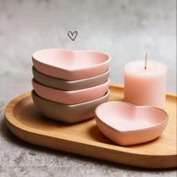 Heart-Shaped Silicone Mold DIY Handmade Cement Gypsum Epoxy Resin Scented Candle Storage Tray Heart-Shaped Jewelry Dish Decorative Tray Resin Storage Bowl Gift Mold