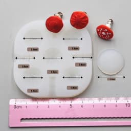 2pcs/set Mini Mushroom Silicone Mold Ultra-light Clay Resin Clay DIY Soft Pottery Miniature Mushroom Quick Modeling Tool