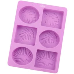 Round & Square Leaf Silicone Soap Mold - For DIY Handmade Soap, Plaster, Resin, Candles & Cake Baking Supplies