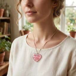 8 Heart-shaped resin mold,Cute love heart-shaped silicone mold,With holes,Can be used for resin DIY Handmade pendant necklace