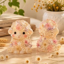 DIY Keychain Pendant Silicone Mold 3D Cat, Bear, Sheep Dropper Mold Mirror Resin Ornament Keychain Silicone Mold