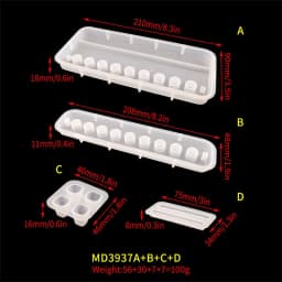 4 Piece Set Glue Dripping Mold Handmade Creative DIY Multifunctional Pen Holder Mold Mobile Phone Bracket Desktop Storage Resin