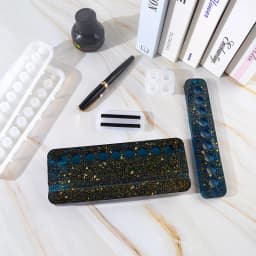 4 Piece Set Glue Dripping Mold Handmade Creative DIY Multifunctional Pen Holder Mold Mobile Phone Bracket Desktop Storage Resin