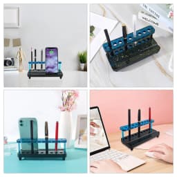 4 Piece Set Glue Dripping Mold Handmade Creative DIY Multifunctional Pen Holder Mold Mobile Phone Bracket Desktop Storage Resin