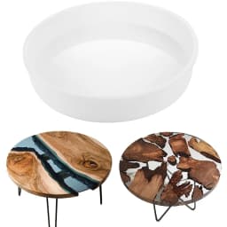 Super large resin mold, 14 inch large cold meat board resin mold, large circular mold resin table mold epoxy resin table mold,