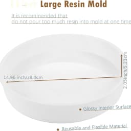 Super large resin mold, 14 inch large cold meat board resin mold, large circular mold resin table mold epoxy resin table mold,