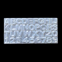 1pc 26 English letters and numbers silicone mold, used for epoxy resin casting DIY keychain pendant earrings jewelry