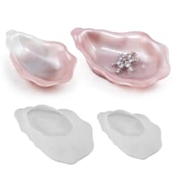 Hot Sale Oyster Shell Silicone Edge Pearl Candle Mould DIY Plaster Jewelry Tray Making Molds Handmade Gift Resin Casting Mold