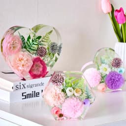 Large Love Silicone Mold DIY Heart Hexagonal Epoxy Resin Molds For Flower Preservation Bookend Ornaments Craft Casting Mould