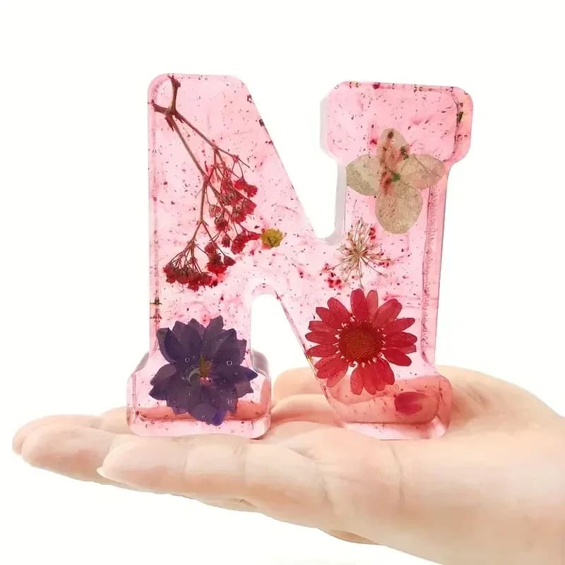 26 English Letter Mold Silicone Capital Letter Mold, Used for DlY Epoxy Resin, Candle, Soap