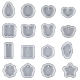 Earring Pendant Silicone Resin Mold Epoxy Resin Jewelry Making Molds Heart DIY Charms Keychain Pendant Mould Creative Jewelry